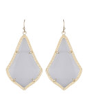 Alexandra Earrings, Slate