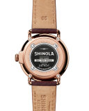 41mm Runwell Men's Textured Leather Watch, Rose Golden/Oxblood