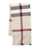 Boiled Tumble Check Square Scarf