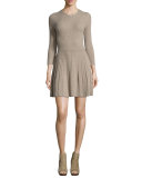 Peronne Ribbed Fit & Flare Dress