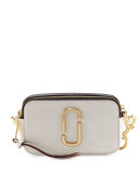 Snapshot Small Leather Camera Bag, Sand Castle/Multi