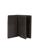 Lettering Stripe Card Holder/Wallet, Brown