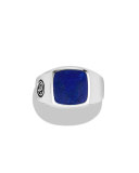 Lapis Lazuli Cushion Signet Ring