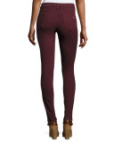 Mid-Rise Skinny Jeans, Port