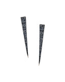Reckless Black Diamond Spike Earrings