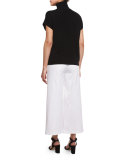 Alex Wide-Leg Crop Pants, White