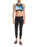 Spectrum Scalloped-Edge Sport Leggings