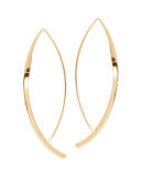 Large 14K Twist Arch Hoop Earrings