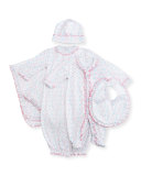 Elegant Ellie's Printed Footie Pajamas, Pink, Size Newborn-9 Months