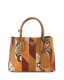 Patchwork Tote Bag, Camel Multi (Cannela)