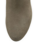 Knack Mesh-Panel Nubuck Bootie, Graphite
