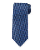Neat Diamond-Box Printed Silk Tie