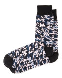 Camo-Print Socks