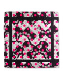 Paisley & Polka-Dot Silk Satin Scarf, Black