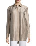Carlise Long Silk Blouse