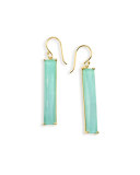 18K Rock Candy Turquoise Doublet Drop Earrings