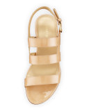 Barrio Patent Slingback Sandal, Adobe