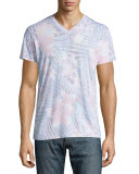 Botanica Tropical-Print V-Neck T-Shirt