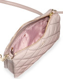 emerson place harbor quilted crossbody bag, porcini