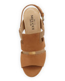 Kaleo Leather Wedge Sandal, Viso