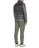 Plaid Two-Button Wool Sport Coat, Gray