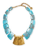 Turquoise Station Collar Necklace