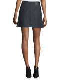 Siggy Denim Mini Skirt, Indigo