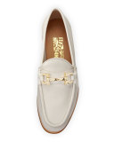 Mason 3 Leather Gancini Loafer, Cream (Panna)