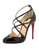 Soustelissimo Strappy Red Sole Pump, Black