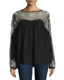 Merope Embroidered Top