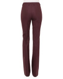 Stretch-Wool Boot-Cut Pants, Caimito