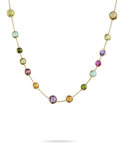 Jaipur 18K Gold Mixed Semiprecious Stone Necklace, 17"