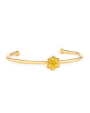 18K Gold & Yellow Sapphire Floral Bracelet