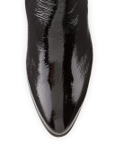 Dina Weatherproof Side-Zip Ankle Boot, Black