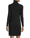 Cashmere Long-Sleeve Turtleneck Dress 