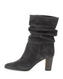 Knight Slouchy Suede Boot, Alaska Gray