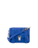 PS11 Mini Leather Shoulder Bag, Memphis Blue