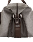 Alpha Earl Grey Double Expansion Travel Satchel