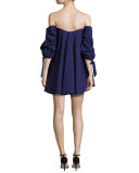 Gabriella Off-the-Shoulder Bustier Shift Dress