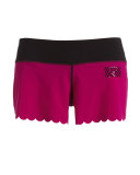 Scallop-Hem Pull-On Shorts