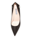 Penthouse Satin Bracelet Pump, Ebony