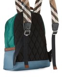 Abbeydale Colorblock Backpack, Slate Blue