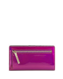 ranier lane stacy iridescent wallet, baja rose