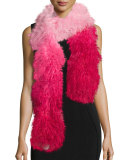 Shaggy Fur Gradient Stole