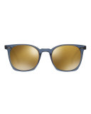 L.A. Coen 49 Acetate Sunglasses, Blue