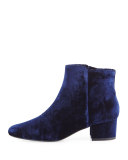 Fenellie Velvet Zip-Up Bootie