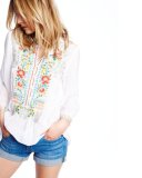 Mandala Embroidered Tunic, Plus Size 