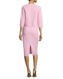 Sleeveless Scoop-Neck Sheath Dress, Ballerina
