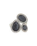 Stella Hematite & Diamond Cocktail Ring