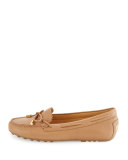 Daisy Leather Moccasin, Dark Khaki